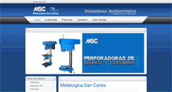 Desktop Screenshot of met-sancarlos.com.ar